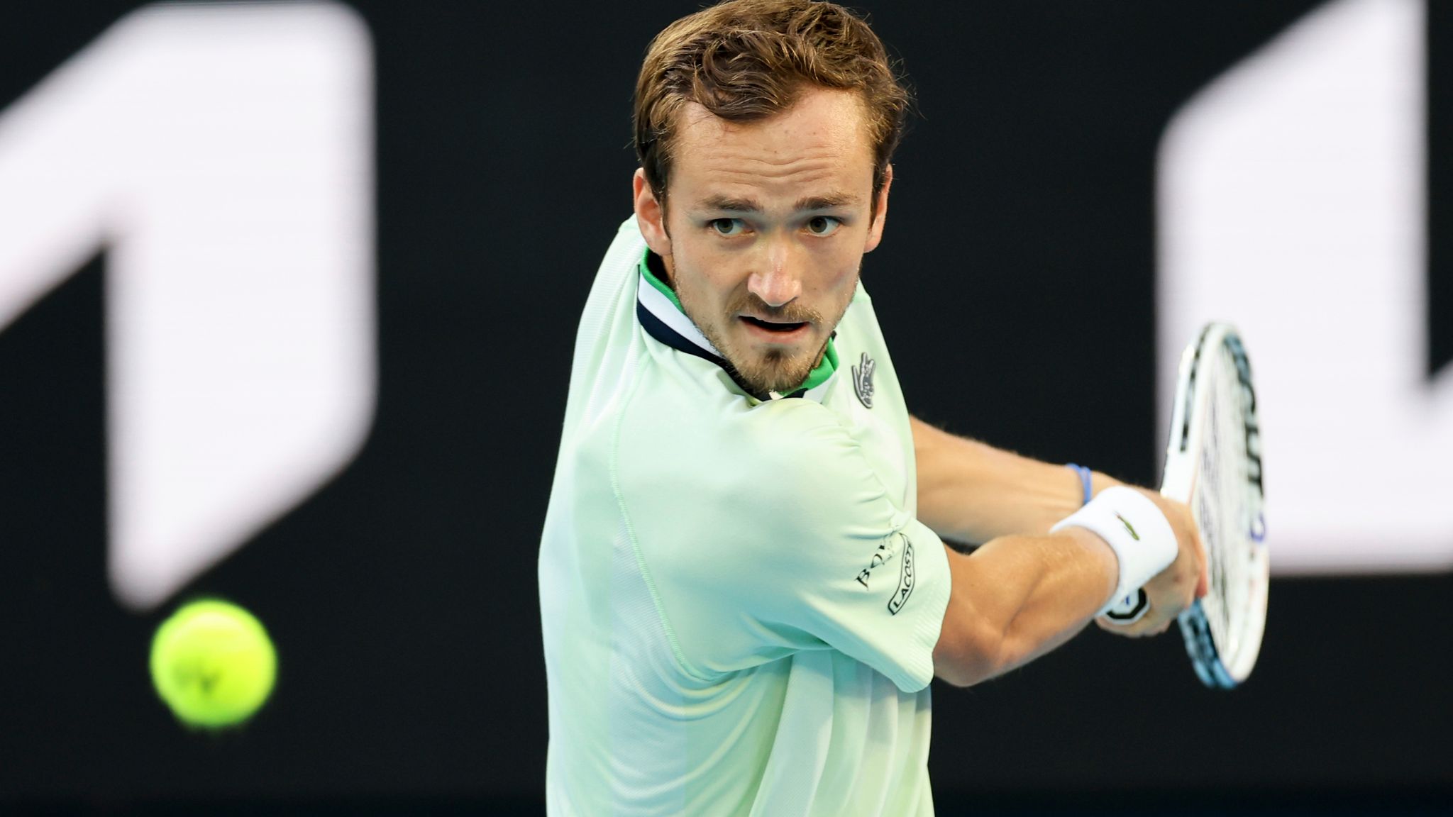 Daniil Medvedev reacts to his defeat at Acapulco