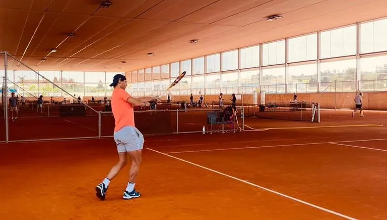 Rafael Nadal back in training after rib injury