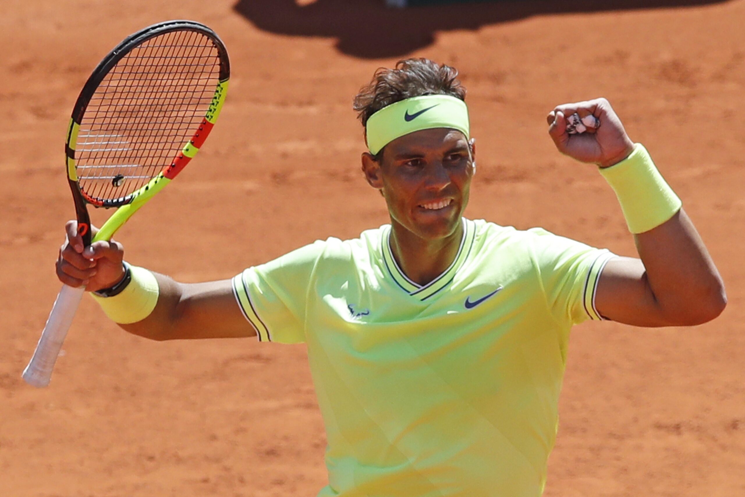 Rafael Nadal at the French open
