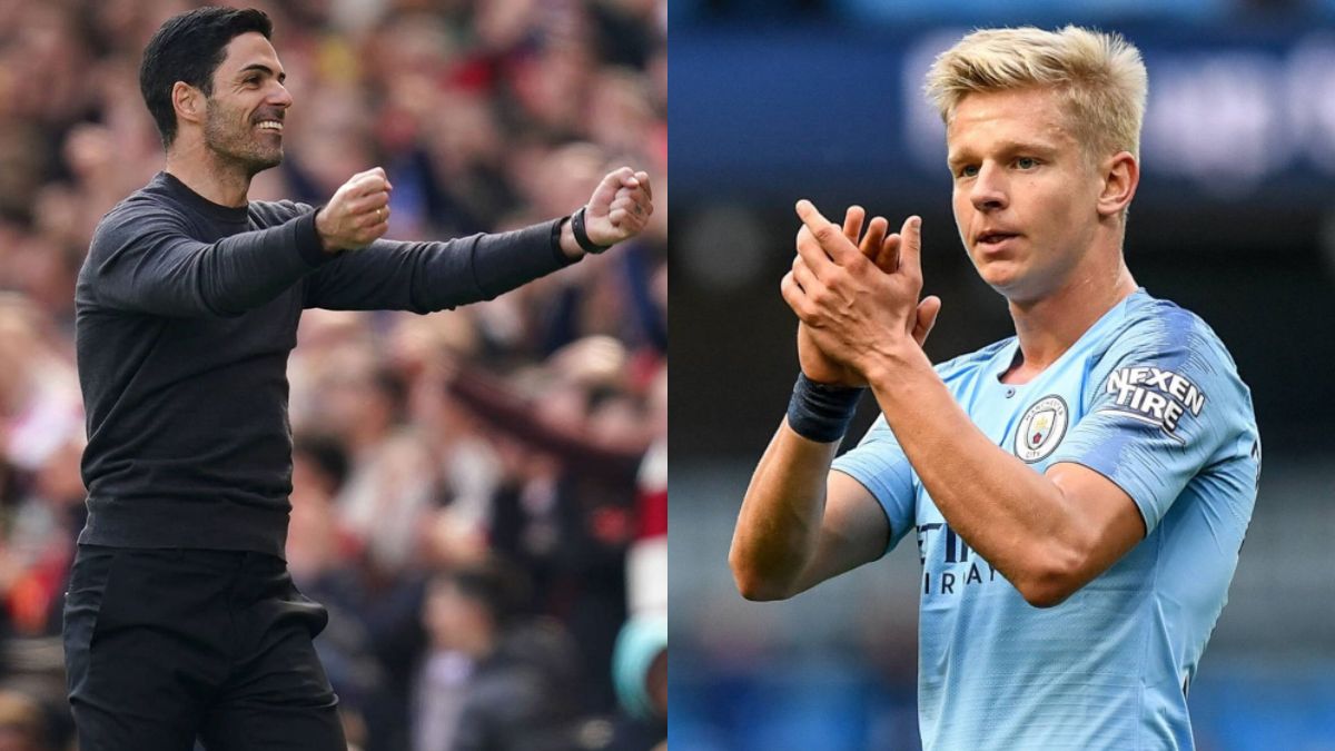 Mikel Arteta and Zinchenko