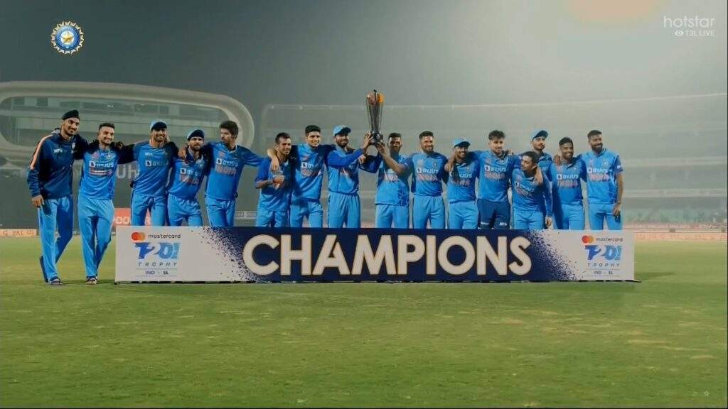 India won the T20 series against Sri Lanka