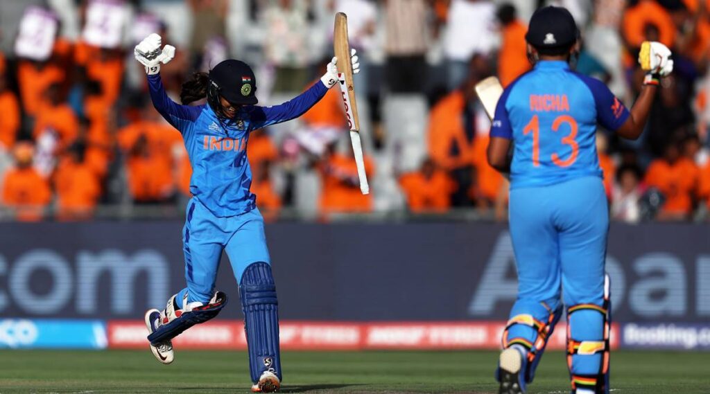 jemimah. richa. led india to victory. at the t20 world cup