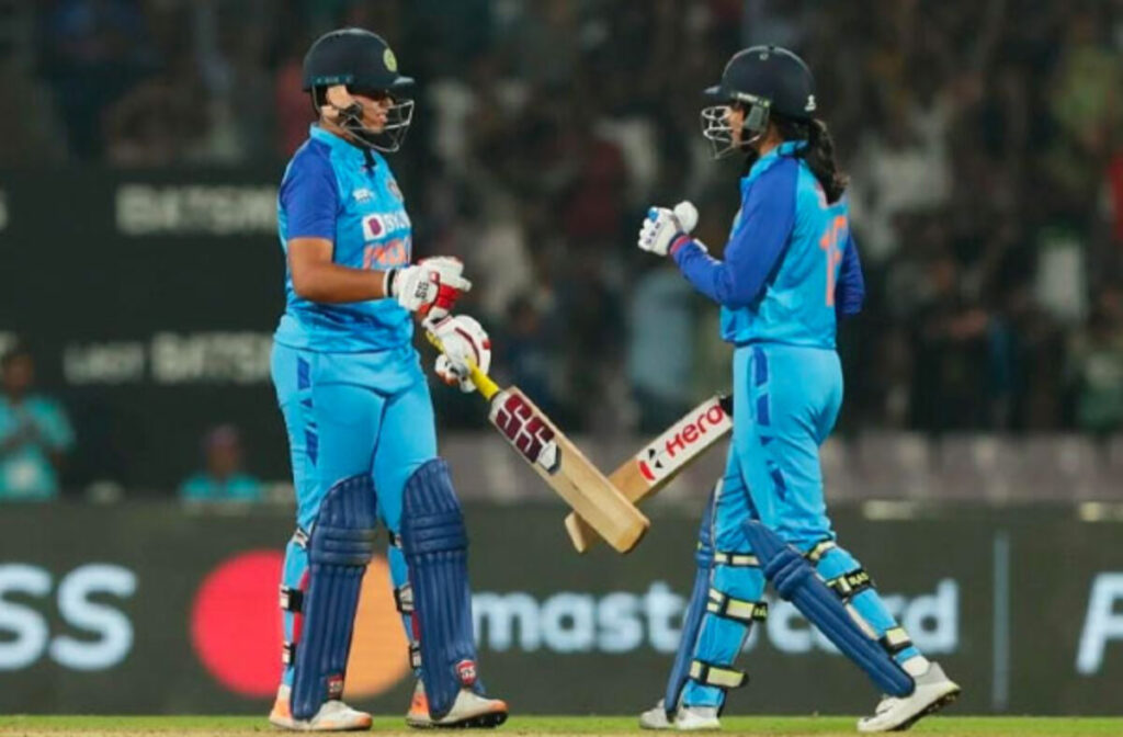 harmanpreet kaur. richa ghosh. join hands. which helped India win against west indies in the. t20 world cup