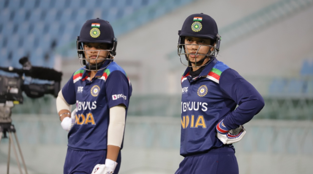 shafali verma .smriti mandhana. all geared up to play against england. in the t20 world cup